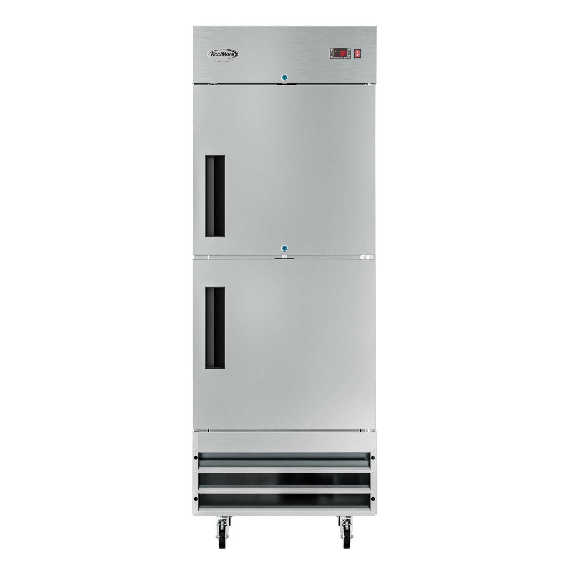 29 in. Commercial Stainless Steel Solid Half Door Reach-In