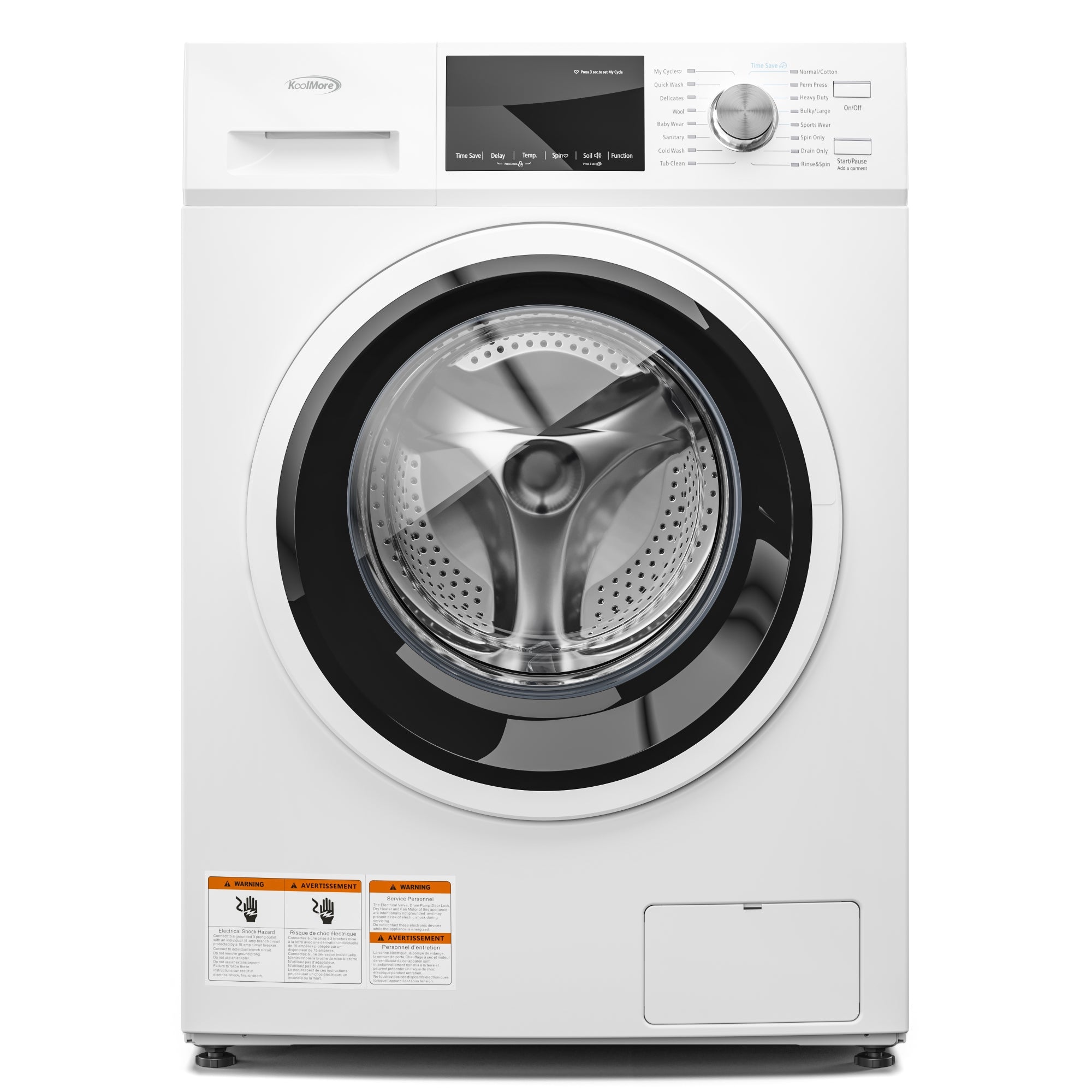 2.7 cu. Ft. Front Load Washer with 16 cycles in Compact White