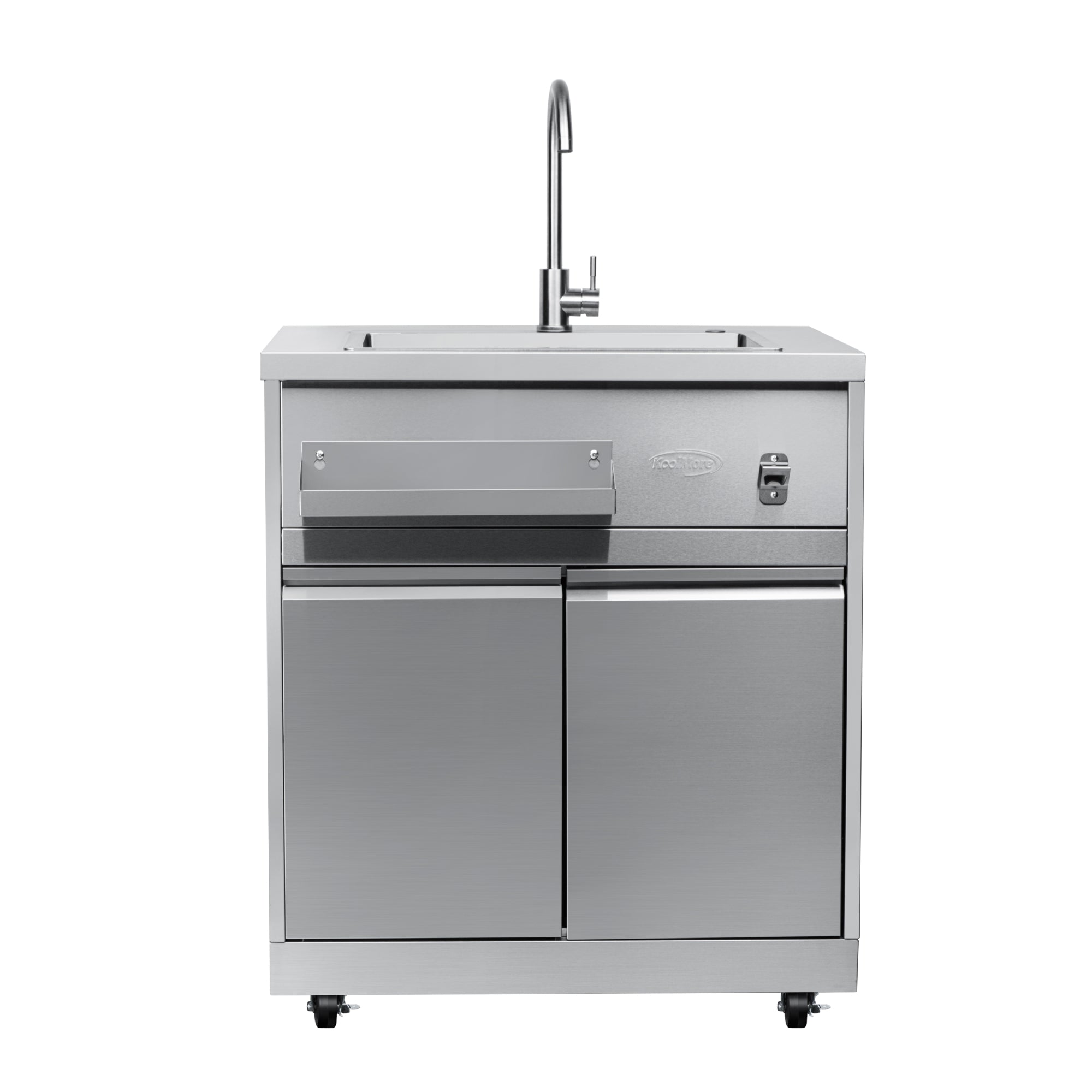 32 Sink with Cabinet in Stainless-Steel for Outdoor Kitchen (KM-OKS-SWC)
