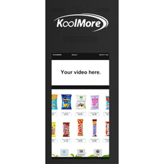 50 in. 60-Slot Snack Vending Machine with 22-inch Touch Screen in Black, Non-Refrigerated.