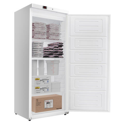 30 in. Commercial Auto-Defrost Reach-In Freezer, 21 cu. ft. in White (KM-RIF-1D17C-WH)