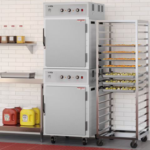 8-Pan Full-Size Commercial Cook And Hold Oven 3,000W/240V in Stainless-Steel (KM-CCAH3-2D)