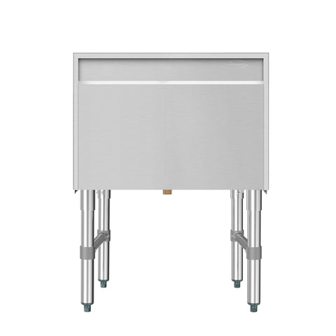 24 in. Commercial Underbar Ice Bin with Siding Lid in Stainless Steel (KM-UIB-1824)