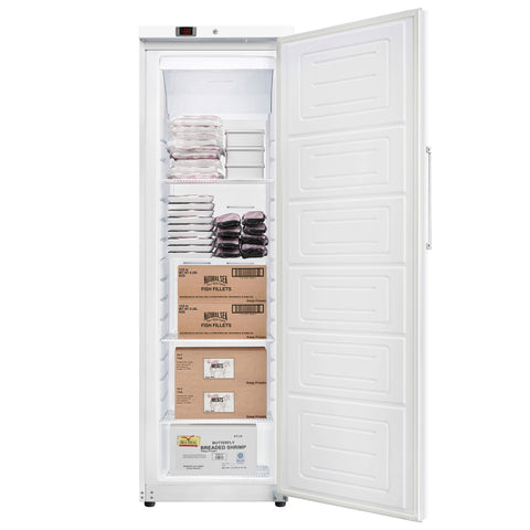 23 in. Commercial Auto-Defrost Reach-In Freezer ,12 cu. ft. in White (KM-RIF-1D12C-WH)