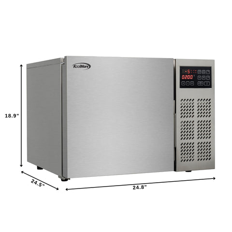 25 in. 3-Pan Commercial Countertop Blast Chiller 15 lbs Rapid Chill / 8.8 lbs Rapid Freeze with ETL for Safety and Sanitation in Stainless-Steel (KM-CBLC-3)