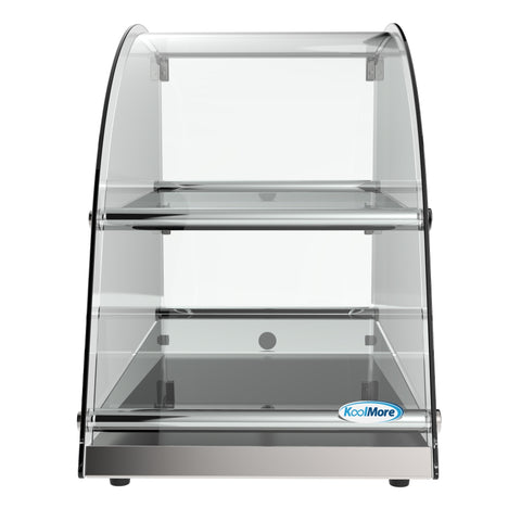 14 in. Commercial Countertop Bakery Display Case with Front Curved Glass and Rear Door, 2.4 cu. ft.