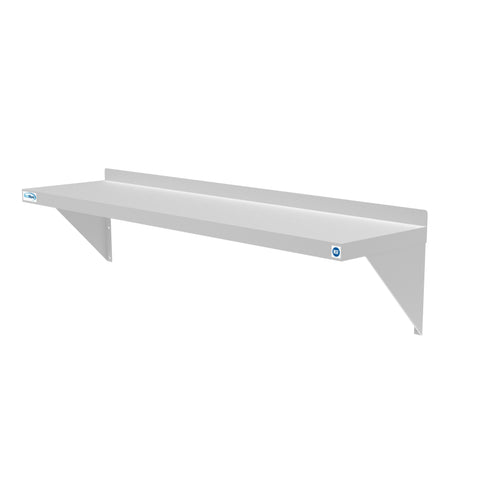 12" x 48" 18-Gauge Stainless-Steel Heavy Duty Wall Shelf