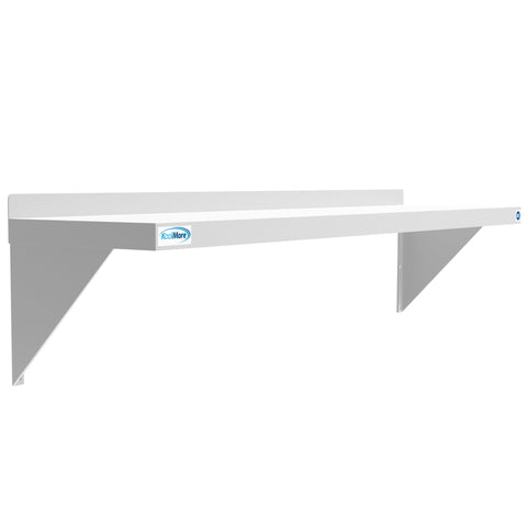 12" x 48" 18-Gauge Stainless-Steel Heavy Duty Wall Shelf