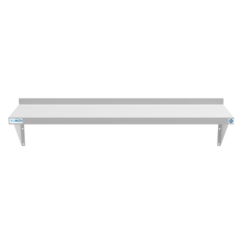 12" x 48" 18-Gauge Stainless-Steel Heavy Duty Wall Shelf