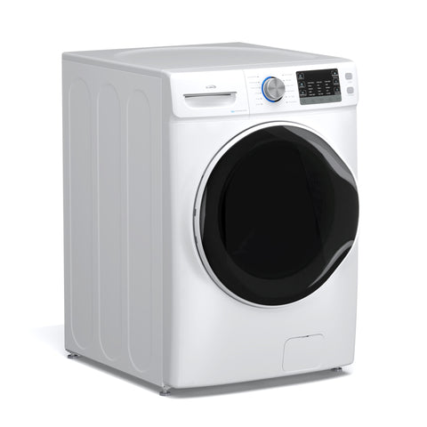 4.5 cu. ft. Large Capacity Stackable Front Load Washing Machine in White.