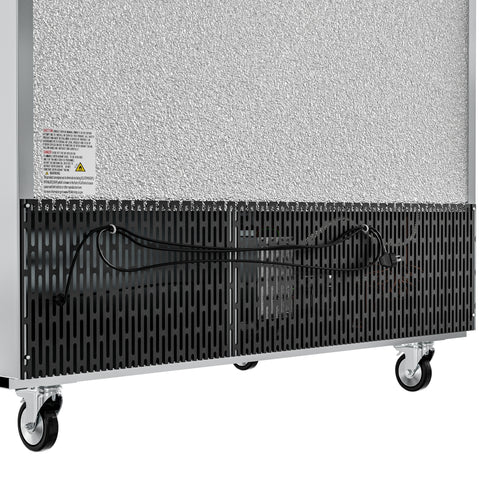 54 in. Commercial Stainless Steel Solid Half Door Reach-In Refrigerator 47 cu. ft.