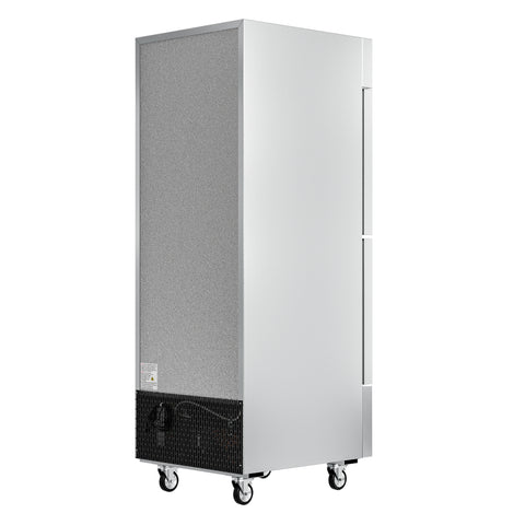 29 in. Commercial Stainless Steel Solid Half Door Reach-In Freezer 23 cu. ft.
