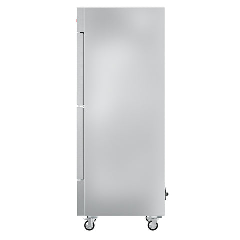 29 in. Commercial Stainless Steel Solid Half Door Reach-In Freezer 23 cu. ft.