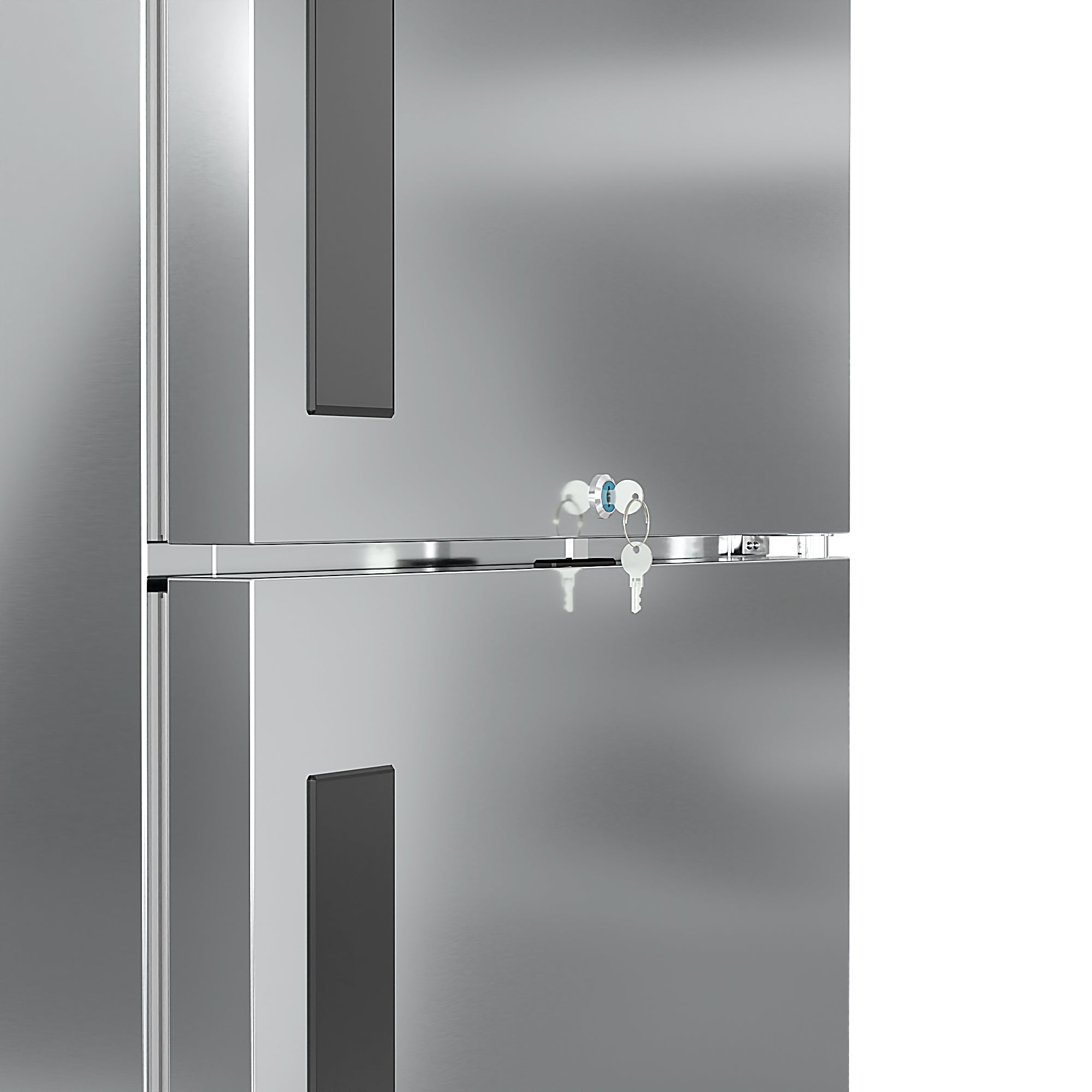 29 in. Commercial Stainless Steel Solid Half Door Reach-In