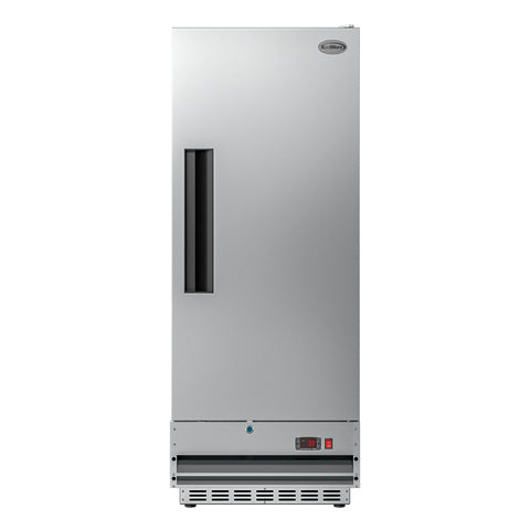 25 in. Commercial Stainless Steel 1-Door Reach-In Refrigerator, 12 cu. ft.