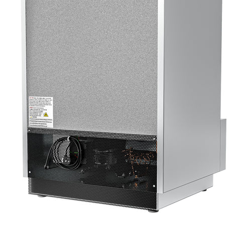 25 in. Commercial Stainless Steel 1-Door Reach-In Freezer, 12 cu. ft.