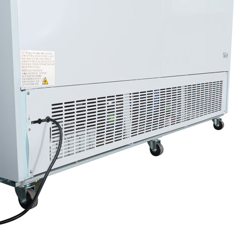 80 in. 3-Door Commercial Display Merchandiser Freezer 52 cu. ft. in White (MDF-3GD-52C-WH)