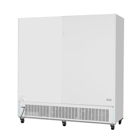 80 in. 3-Door Commercial Display Merchandiser Freezer 52 cu. ft. in White (MDF-3GD-52C-WH)