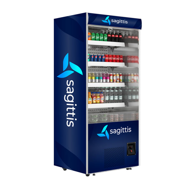 35.3 in. Open-Air Merchandiser Grab and Go Refrigerator, 18 cu. ft