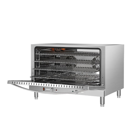 32 in. Countertop Convection Oven, Holds Full Size Pans, 4 Racks and 3500W of Power, 240V in Stainless-Steel (KM-CTCO-44)