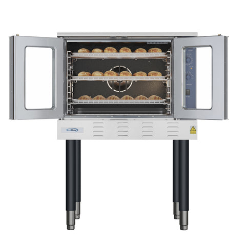 38 in. Full Size Single Deck Commercial LP Convection Oven 54,000 BTU