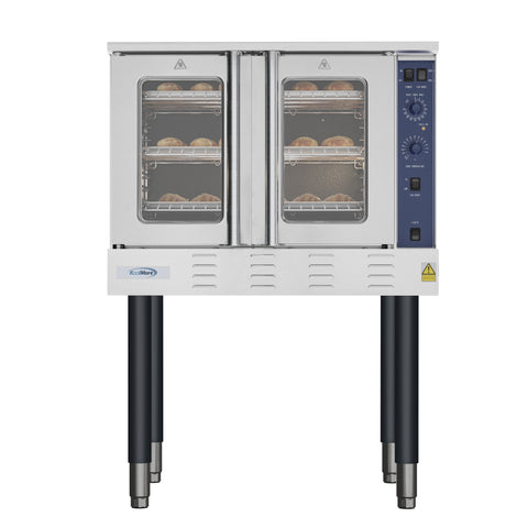 38 in. Full Size Single Deck Commercial Natural Gas Convection Oven 54,000 BTU