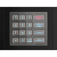 Refrigerated Snack and Drink Vending Machine with 36 Slots Featuring a Credit Card Reader and Coin/Bill Acceptor in Black (KM-VMR-30-BCR)