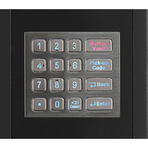 Refrigerated Snack and Drink Vending Machine with 60 Slots, Bill Acceptor and Credit Card Reader in Black (KM-VMR-40-BR)