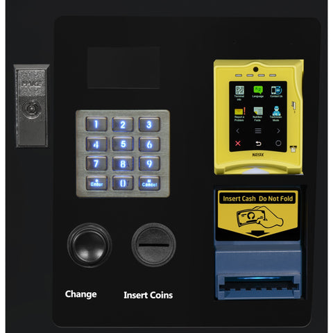 Refrigerated Snack and Drink Vending Machine with 60 Slots and 22 Inch Touch Screen with CC Reader and Coin/Bill Acceptor in Black (KM-VMRT-50-BCR)