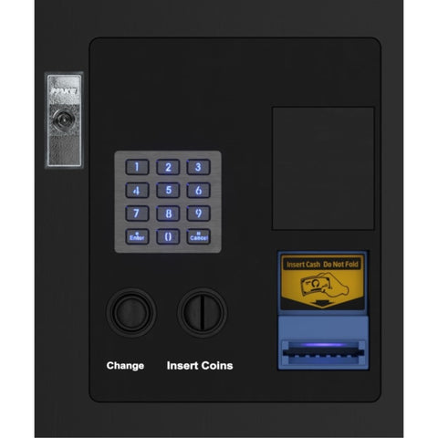 Refrigerated Snack and Drink Vending Machine with 60 Slots and 22 Inch Touch Screen with Bill and Coin Acceptor in Black (KM-VMRT-50-BC)