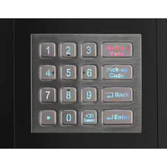 Refrigerated Snack and Drink Vending Machine with 36 Slots in Black