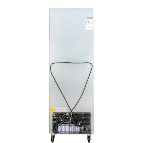 27 in. Commercial One Glass Door Convertible Reach-In Refrigerator/Freezer with 23 Cu. Ft. Capacity in Stainless Steel, ETL Listed