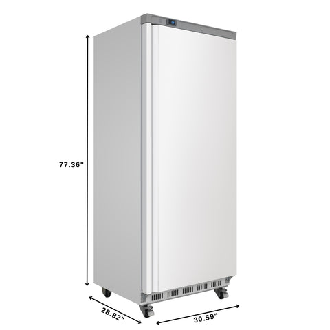 28 in. Commercial One Door Convertible Reach-In Refrigerator/Freezer with 25 Cu. Ft. Capacity in White, ETL Listed