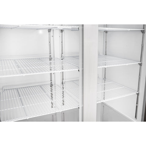 54 in. Commercial Two-Door Convertible Reach-In Refrigerator/Freezer with 49 Cu. Ft. Capacity in Stainless Steel, ETL Listed