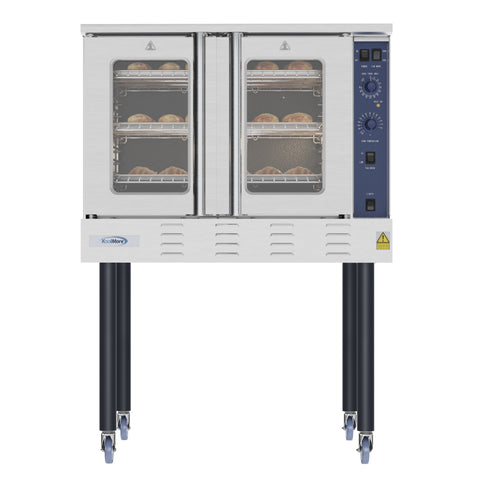38 in. Full Size Single Deck Commercial LP Convection Oven 54,000 BTU With Casters