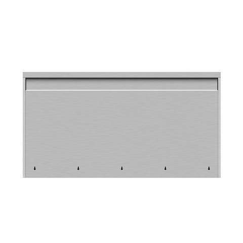 60 in. Kitchen Wall Cabinet with Hinged Doors and 2 shelves in Stainless-Steel (KM-WMC-1560-S)