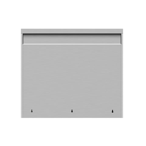 36 in. Kitchen Wall Cabinet with Hinged Doors and 2 shelves in Stainless-Steel (KM-WMC-1536-S)