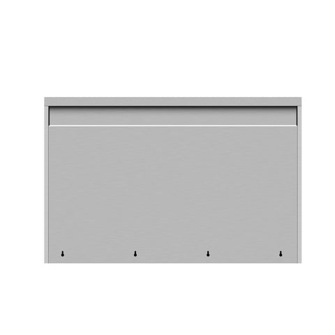 48 in. Kitchen Wall Cabinet with Hinged Doors and 2 shelves in Stainless-Steel (KM-WMC-1548-S)