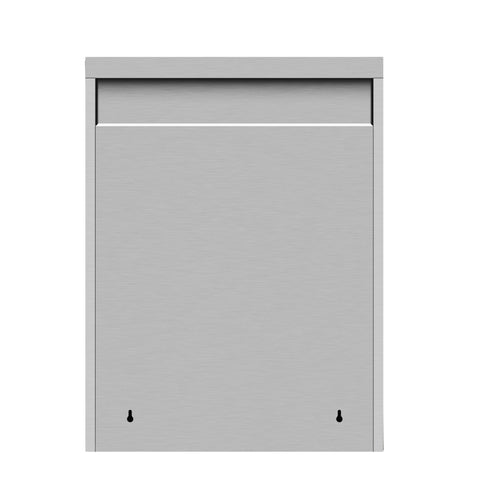 24 in. Kitchen Wall Cabinet with Hinged Doors and 2 shelves in Stainless-Steel (KM-WMC-1524-S)