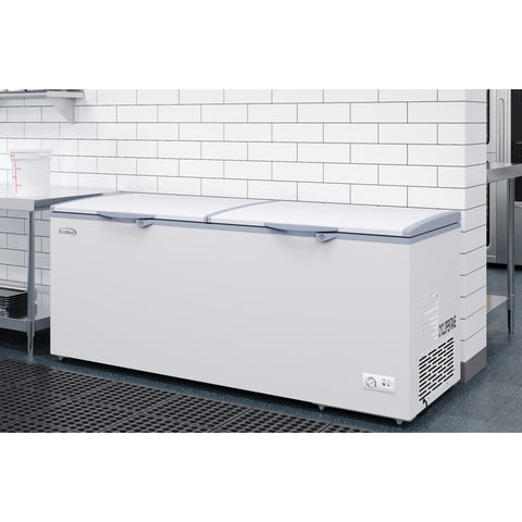 77 in. Commercial Chest Freezer 24 cu ft. SCF-24C.