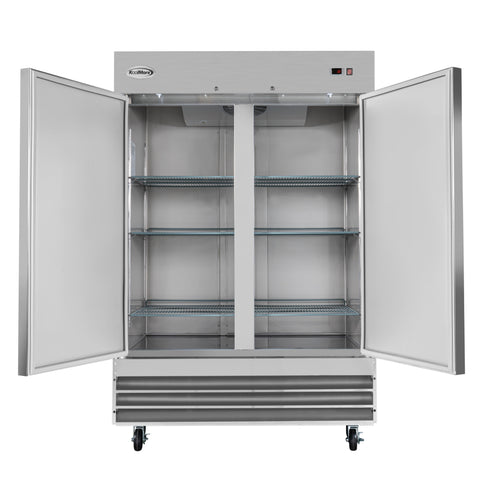 54 in. Two-Door Reach-In Refrigerator - 47 Cu Ft. RIR-2D-SS