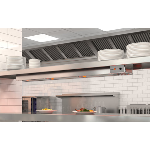 48 in. High Wattage Commercial Food Strip Warmer with Toggle Controls and Cord - 120V, 1200W, UL Listed in Stainless-Steel (KM-WSTRIP-48)