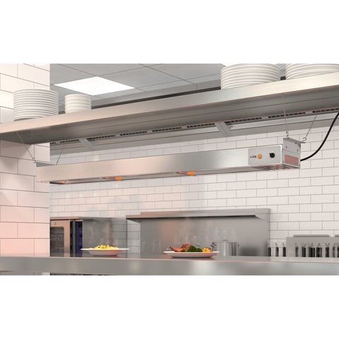 48 in. High Wattage Commercial Food Strip Warmer with Toggle Controls and Cord - 120V, 1200W, UL Listed in Stainless-Steel (KM-WSTRIP-48)