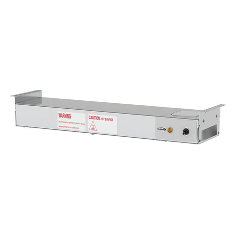 24 in. High Wattage Commercial Food Strip Warmer with Toggle Controls and Cord - 120V, 500W, UL Listed in Stainless-Steel (KM-WSTRIP-24)