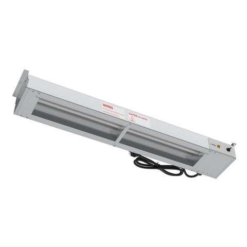 36 in. High Wattage Commercial Food Strip Warmer with Toggle Controls and Cord - 120V, 850W, UL Listed in Stainless-Steel (KM-WSTRIP-36)
