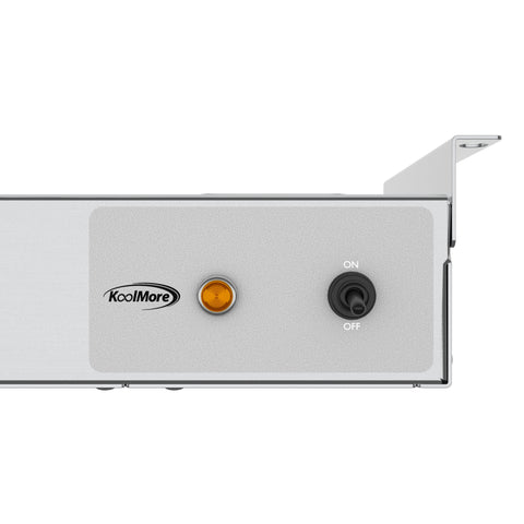36 in. High Wattage Commercial Food Strip Warmer with Toggle Controls and Cord - 120V, 850W, UL Listed in Stainless-Steel (KM-WSTRIP-36)