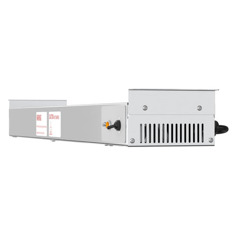 36 in. High Wattage Commercial Food Strip Warmer with Toggle Controls and Cord - 120V, 850W, UL Listed in Stainless-Steel (KM-WSTRIP-36)