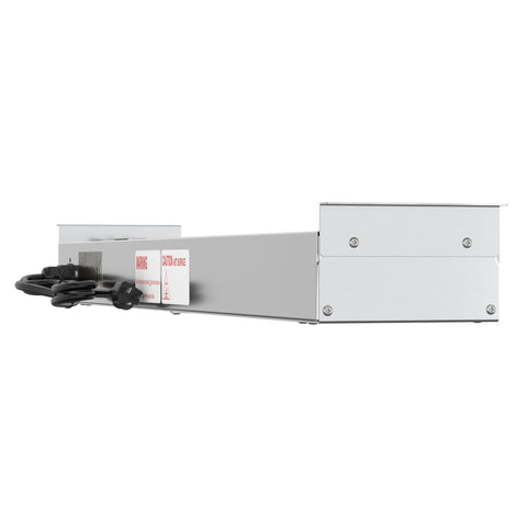 36 in. High Wattage Commercial Food Strip Warmer with Toggle Controls and Cord - 120V, 850W, UL Listed in Stainless-Steel (KM-WSTRIP-36)