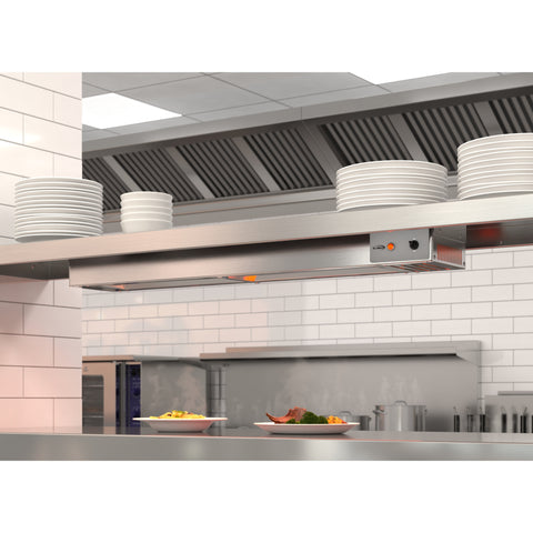 36 in. High Wattage Commercial Food Strip Warmer with Toggle Controls and Cord - 120V, 850W, UL Listed in Stainless-Steel (KM-WSTRIP-36)