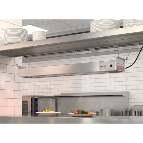 36 in. High Wattage Commercial Food Strip Warmer with Toggle Controls and Cord - 120V, 850W, UL Listed in Stainless-Steel (KM-WSTRIP-36)